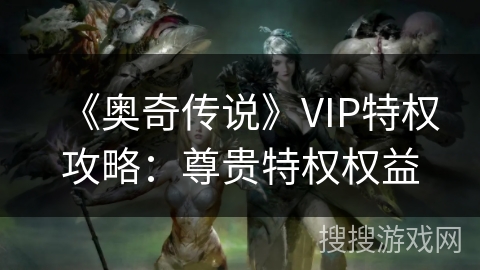 《奥奇传说》VIP特权攻略：尊贵特权权益