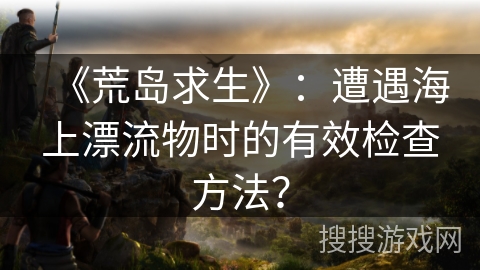 《荒岛求生》：遭遇海上漂流物时的有效检查方法？