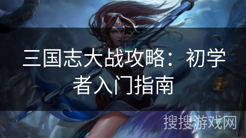 三国志大战攻略：初学者入门指南