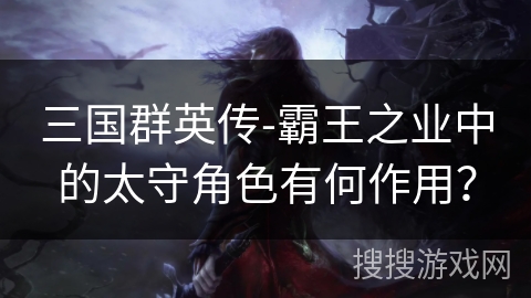 三国群英传-霸王之业中的太守角色有何作用？