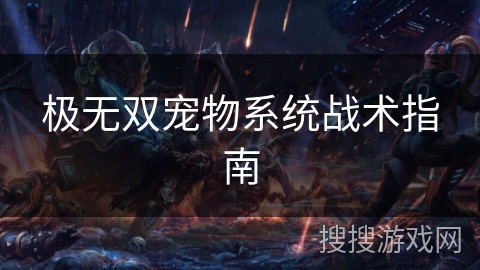 极无双宠物系统战术指南