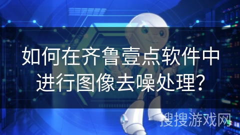 如何在齐鲁壹点软件中进行图像去噪处理？