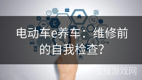 电动车e养车：维修前的自我检查？