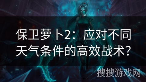 保卫萝卜2：应对不同天气条件的高效战术？