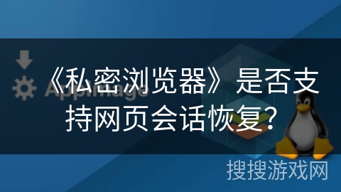 《私密浏览器》是否支持网页会话恢复？
