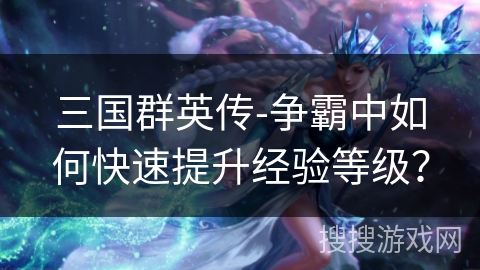 三国群英传-争霸中如何快速提升经验等级？