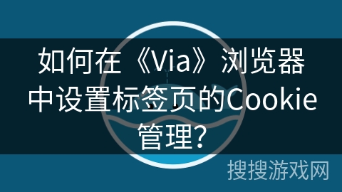 如何在《Via》浏览器中设置标签页的Cookie管理？