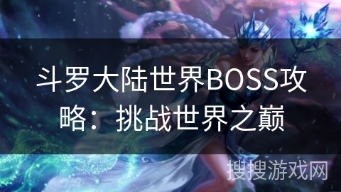 斗罗大陆世界BOSS攻略：挑战世界之巅