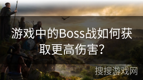 游戏中的Boss战如何获取更高伤害？
