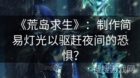《荒岛求生》：制作简易灯光以驱赶夜间的恐惧？