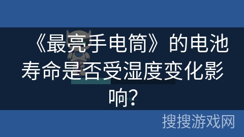 《最亮手电筒》的电池寿命是否受湿度变化影响？