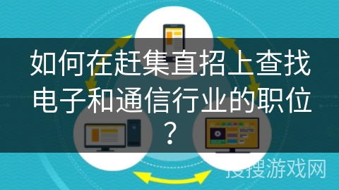 如何在赶集直招上查找电子和通信行业的职位？