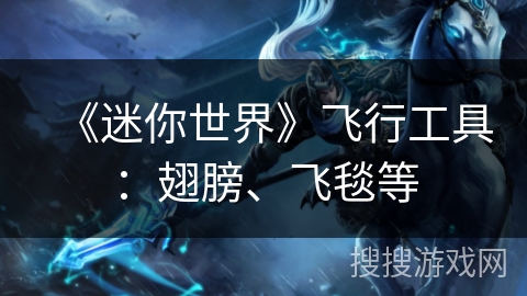 《迷你世界》飞行工具：翅膀、飞毯等