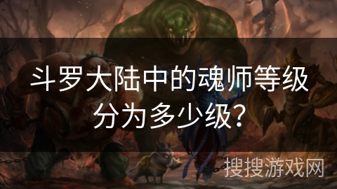 斗罗大陆中的魂师等级分为多少级？