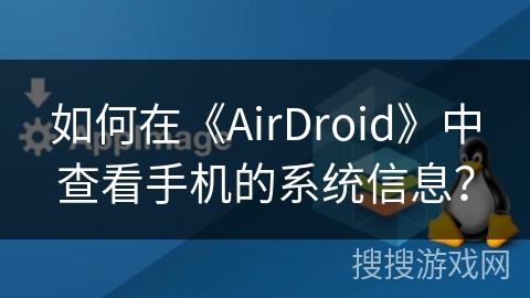 如何在《AirDroid》中查看手机的系统信息？