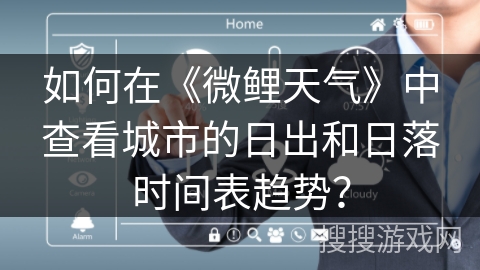 如何在《微鲤天气》中查看城市的日出和日落时间表趋势？