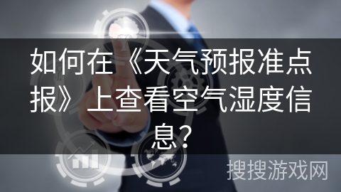 如何在《天气预报准点报》上查看空气湿度信息？