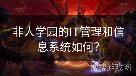 非人学园的IT管理和信息系统如何？