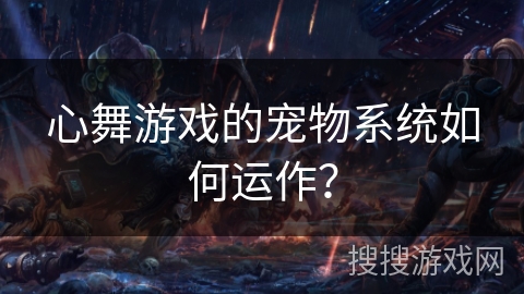心舞游戏的宠物系统如何运作？