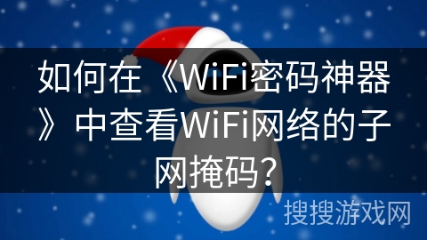 如何在《WiFi密码神器》中查看WiFi网络的子网掩码？
