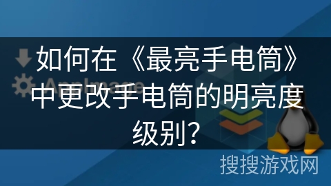 如何在《最亮手电筒》中更改手电筒的明亮度级别? 如何在《最亮手电筒》中更改手电筒的明亮度级别?