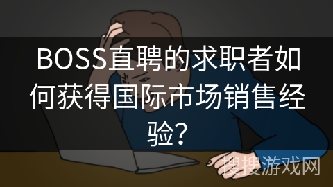BOSS直聘的求职者如何获得国际市场销售经验? BOSS直聘的求职者如何获得国际市场销售经验?