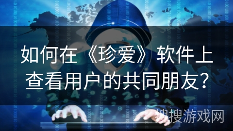 如何在《珍爱》软件上查看用户的共同朋友？
