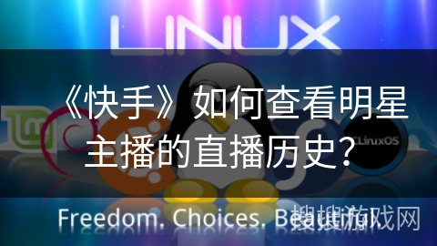 《快手》如何查看明星主播的直播历史？
