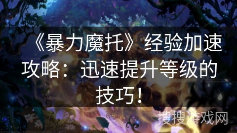 《暴力魔托》经验加速攻略：迅速提升等级的技巧！