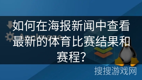 如何在海报新闻中查看最新的体育比赛结果和赛程？