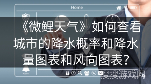 《微鲤天气》如何查看城市的降水概率和降水量图表和风向图表？