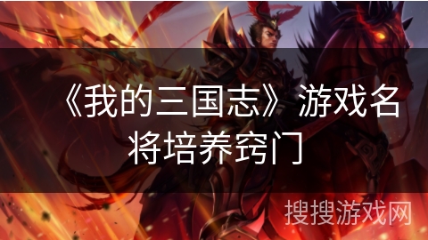 《我的三国志》游戏名将培养窍门