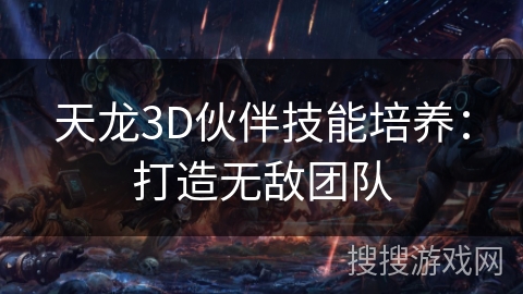 天龙3D伙伴技能培养：打造无敌团队