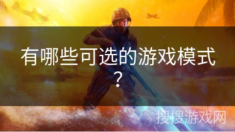 有哪些可选的游戏模式？