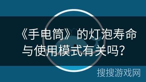 《手电筒》的灯泡寿命与使用模式有关吗？