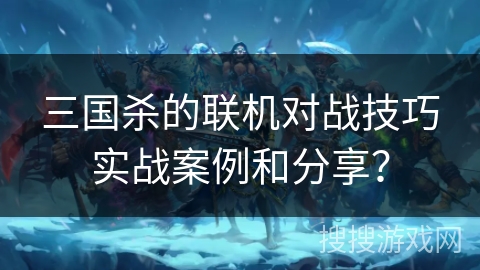 三国杀的联机对战技巧实战案例和分享？