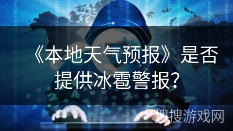 《本地天气预报》是否提供冰雹警报？