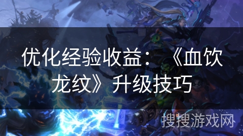 优化经验收益：《血饮龙纹》升级技巧