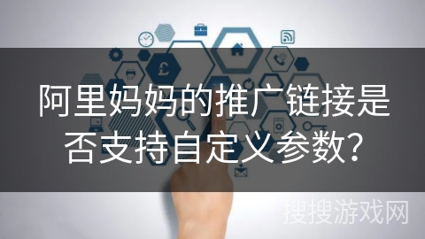 阿里妈妈的推广链接是否支持自定义参数？