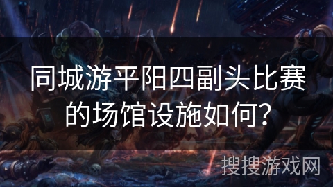 同城游平阳四副头比赛的场馆设施如何？
