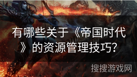 有哪些关于《帝国时代》的资源管理技巧？