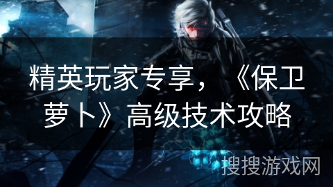 精英玩家专享，《保卫萝卜》高级技术攻略