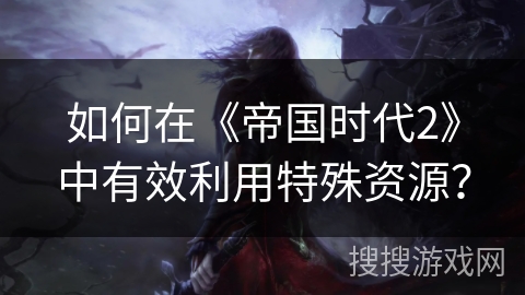 如何在《帝国时代2》中有效利用特殊资源？