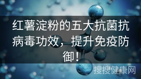 红薯淀粉的五大抗菌抗病毒功效，提升免疫防御！