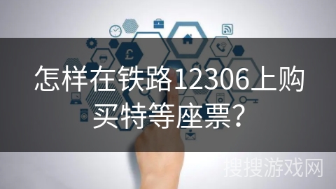怎样在铁路12306上购买特等座票？