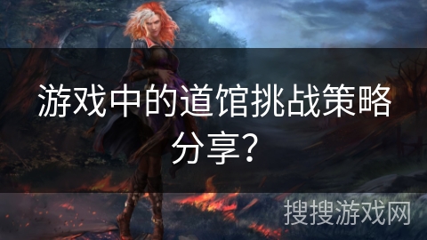 游戏中的道馆挑战策略分享？