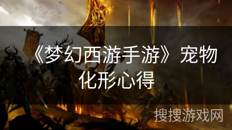 《梦幻西游手游》宠物化形心得