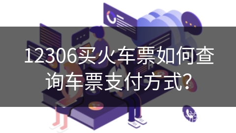 12306买火车票如何查询车票支付方式？