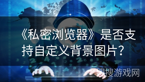 《私密浏览器》是否支持自定义背景图片？