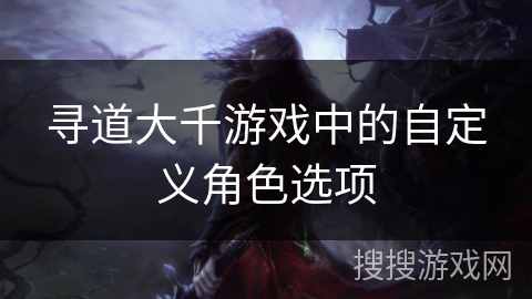 寻道大千游戏中的自定义角色选项
